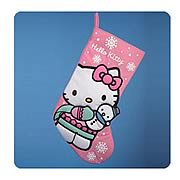 Hello Kitty 19-Inch Pink Applique Holiday Stocking